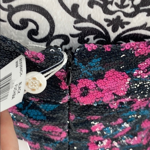 Wayf Janet Sequined Off-the-shoulder Mini Dress floral sparkly peekaboo cutout - Picture 12 of 14